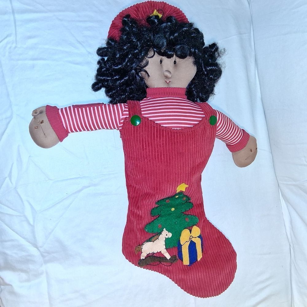 Red Christmas Stocking Doll
